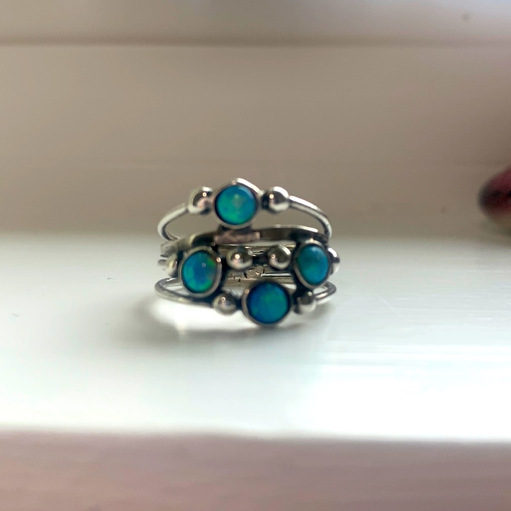 Blue Opal Ring